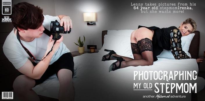 MatureNL – 64 year old stepmom Irenka seduces her stepson into fucking her during a photoshoot