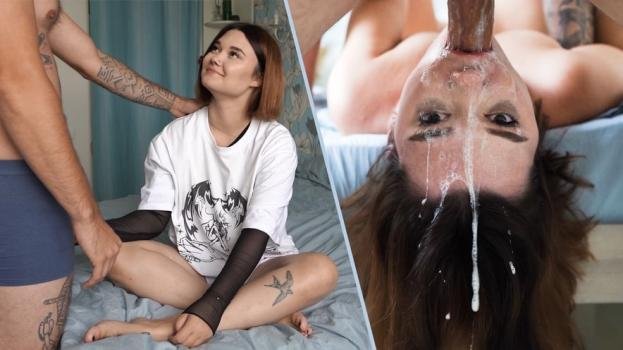 PornForce – Kate Koss -Her SLOPPIEST Deepthroat Yet