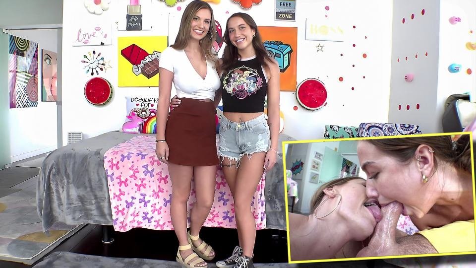 DirtyAuditions – Violet Moore, Kenzie Love – Kenzie and Violet Suck It All Up