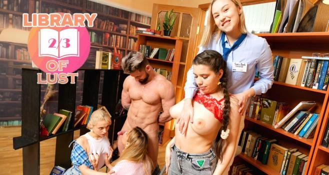 ClubSweethearts – Novella Night, Sara Bork, Molly Cute, Nice Viki – Library of lust – Part 2-3