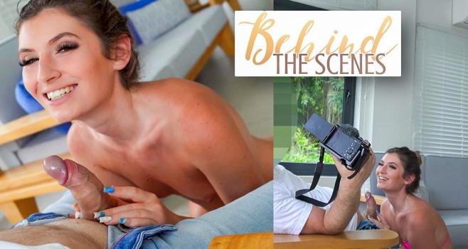 [HardcoreHoliday] Candice Demellza (Blowjob ends in facial frenzy – Behind the Scenes)