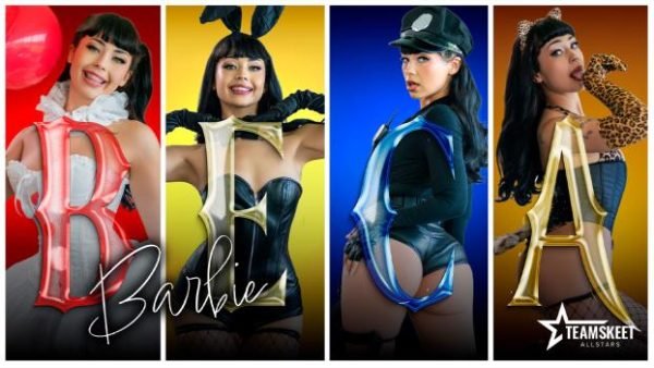[TeamSkeetAllstars] – October Spotlight- Beca Barbie’s Slutty Costumes Won’t Stay On for Long
